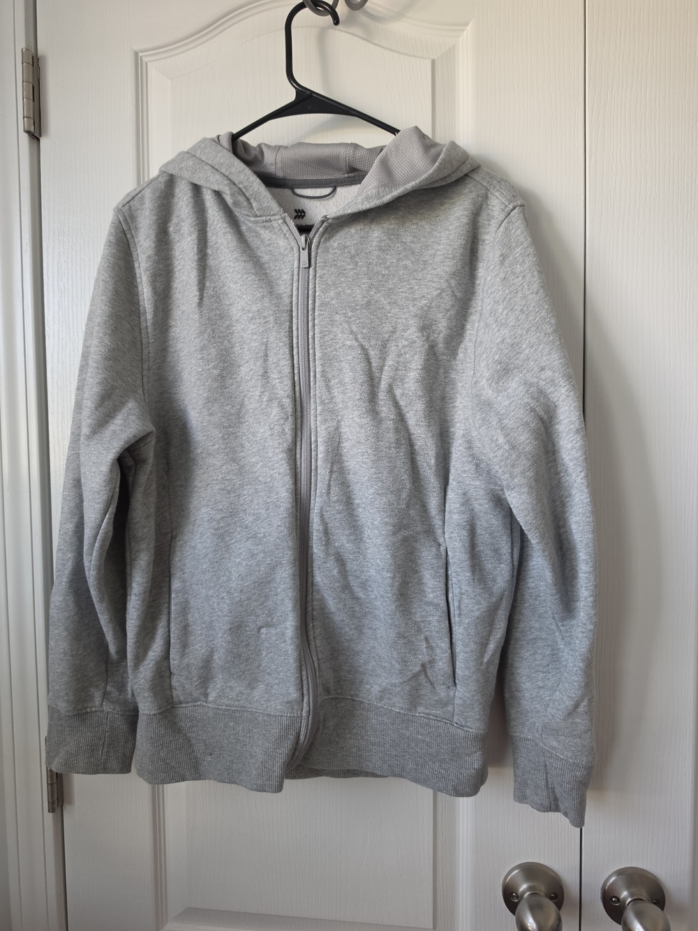 all in motion Light Gray Full-Zip Hooded Sweatshirt Sz Small